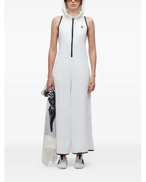Osklen Hooded-Sleeveless Jumpsuit - White