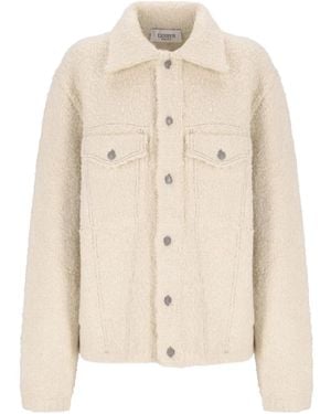 Laneus Knitted Buttoned Jacket - Natural