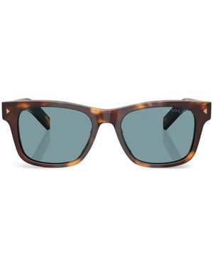 Prada Rectangle-Frame Sunglasses - Green