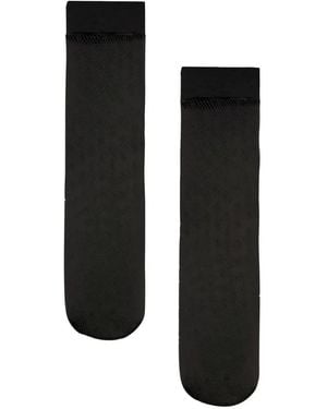 Wolford Polka-Dot Net Socks - Black