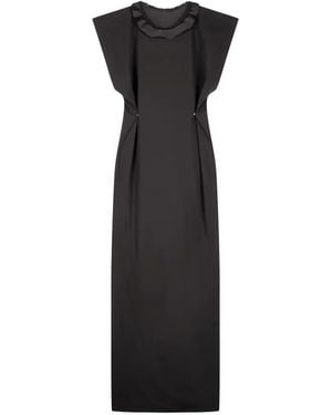 Coperni Structured Shoulders Adjustable Dress - Black