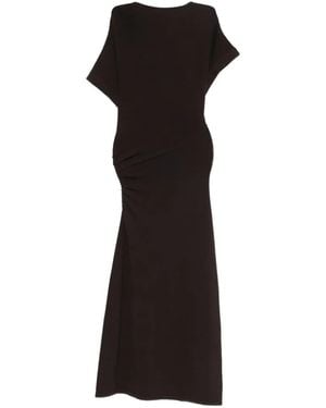 Soeur Divine Knit Midi Dress - Black