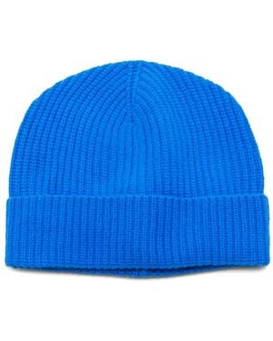 Seven Gauge Gerippte Beanie - Blau