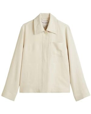 Marc O' Polo Button-Up Overshirt - White