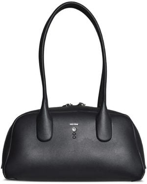 no:rae Medium Teti Leather Tote Bag - Black