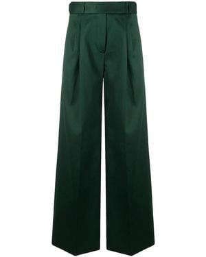 Proenza Schouler クレープ ワイドパンツ - グリーン