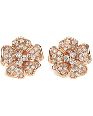 Leo Pizzo 18Kt Rose Flora Diamond Earrings - Natural