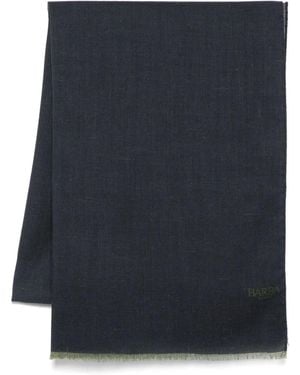 Barba Napoli Frayed Scarf - Blue