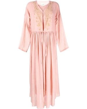 Bambah Stud-Embellished Kaftan Dress - Pink
