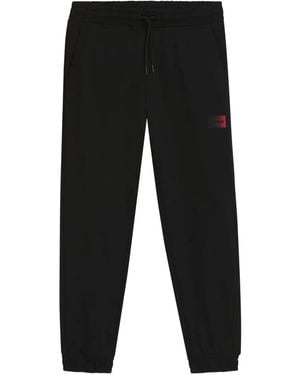 HUGO Elasticated-waistband Track Pants - Black