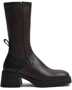 Miista 65Mm Fiba Block-Heel Boots - Black