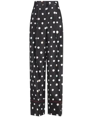 Fendi Polka-Dot Trousers - Black