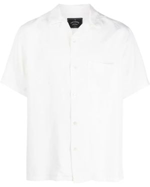 Portuguese Flannel Tencel Short-Sleeved Shirt - White