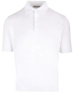 Al Duca d'Aosta Ribbed-Trim Polo Shirt - White