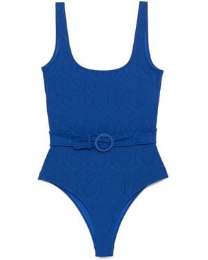 FARM Rio Costume Intero Matelassé - Blu
