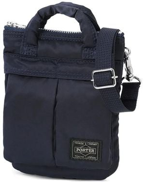 Porter-Yoshida and Co Mini Howl Helmet Messenger Bag - Blue