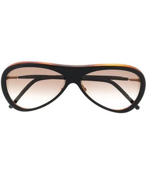 Cutler and Gross M1078 Round Sunglasses - Brown