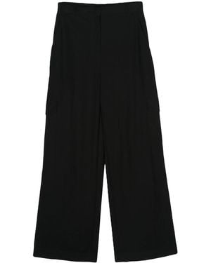 Harris Wharf London Straight-Leg Cargo Trousers - Black