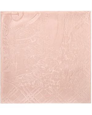 Burberry Fular Floral Crest - Rosa