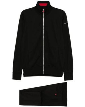 Kiton Logo-Embroidered Trousers Set - Black