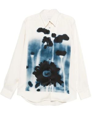 Paul Smith Floral-Print Shirt - Blue