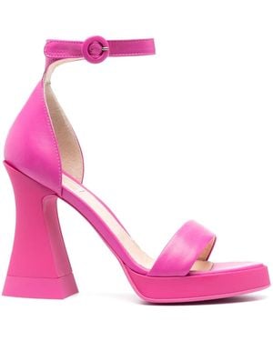 Agl Attilio Giusti Leombruni Janis 110Mm Leather Sandals - Pink
