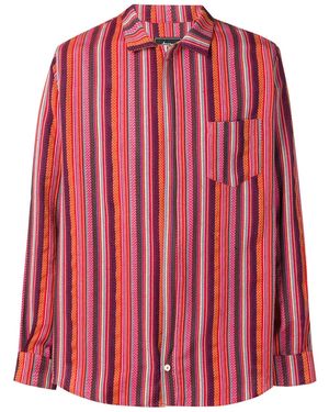 Paura Embroidered Stripe Shirt
