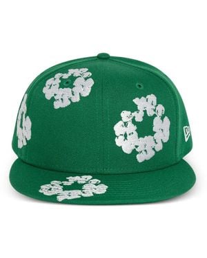 DENIM TEARS Embroidered Baseball Cap - Green