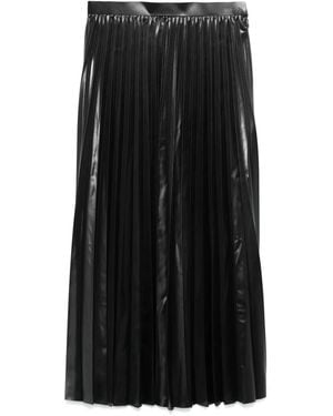 Junya Watanabe Pleated Midi Skirt - Black