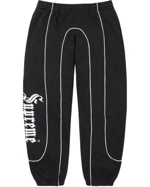 Supreme Curve Piping Jogginghose - Grau