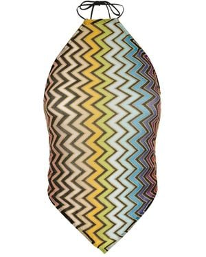Missoni Top con cuello halter - Metálico