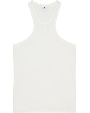 Courreges Top De Malla - Blanco