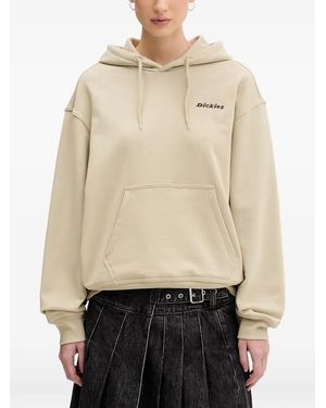 Dickies Loretto Logo-Embroidered Hoodie - Natural