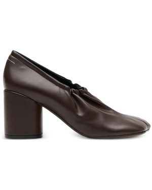 MM6 by Maison Margiela Elasticated Anatomic Court Shoes - Brown
