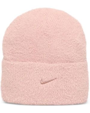 Nike Logo-Embroidery Beanie Hat - Pink