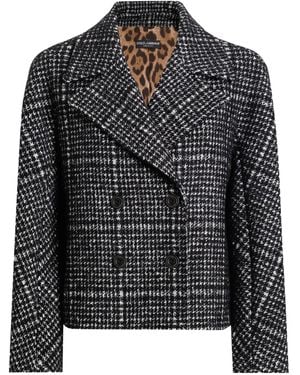 Dolce & Gabbana Houndstooth Double-breasted Jacket - ブラック