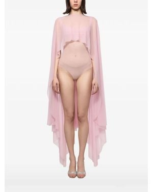 Atu Body Couture Capa Con Volantes - Rosa