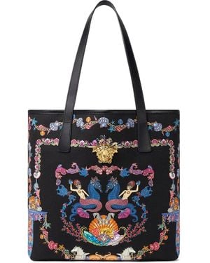 Versace Coral Theatre La Medusa Tote Bag Aus Canvas - Schwarz