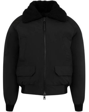 Canada Goose Chilliwack Bomber Jacket With Fleece Collar - Black