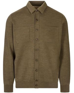 Montecore Button-Up Patch-Pocket Shirt - Green