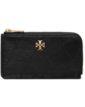 Tory Burch Charlie Quilted Card Case - Black