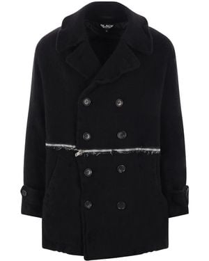 COMME DES GARÇON BLACK Wool Coat - Black