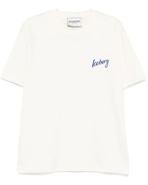 Iceberg Embroidered-Logo T-Shirt - White