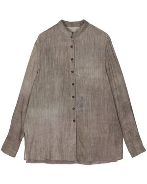 Ziggy Chen Chemise À Manches Longues - Marron