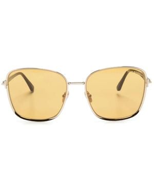 Tom Ford Square-Frame Sunglasses - Natural