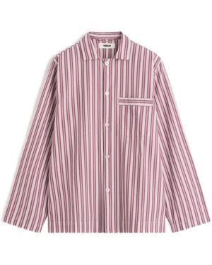 Tekla Striped Pajamas Shirt - Pink