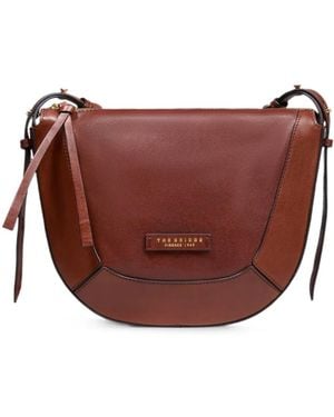 The Bridge Leather Cross Body Bag - Brown