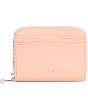 Lacoste Daily City Zip Cardholder Wallet - Pink