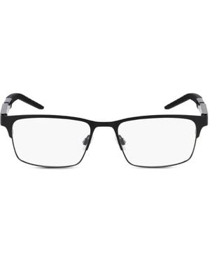 Nike Lunettes De Vue Rectangulaires En Métal - Marron