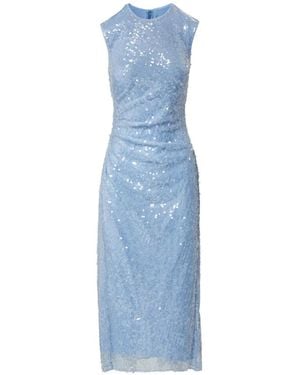 Veronica Beard Sequin-Embellished Midi Dress - Blue